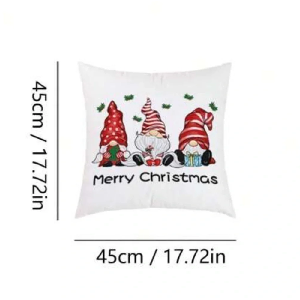 HOLIDAY CHRISTMAS GNOME THROW PILLOW COVER